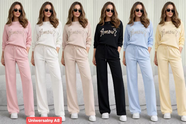 Komplet damskie Roz Standard, Mix Kolor Paczka 10 szt